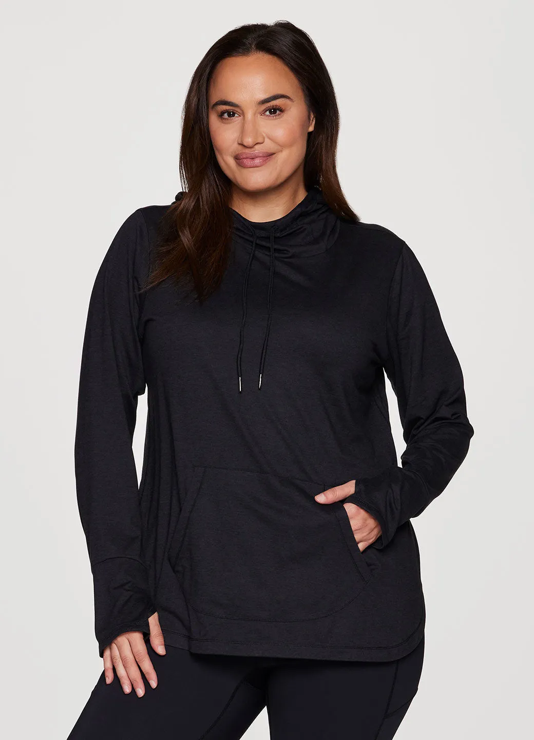 Plus Studio Breathe Super Soft Hoodie Tunic