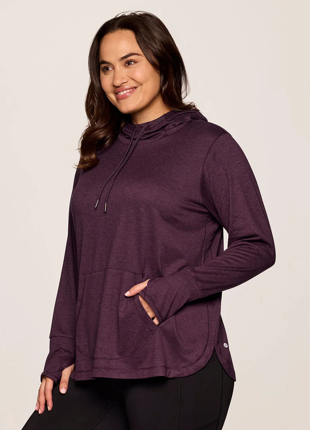 Plus Studio Breathe Super Soft Hoodie Tunic