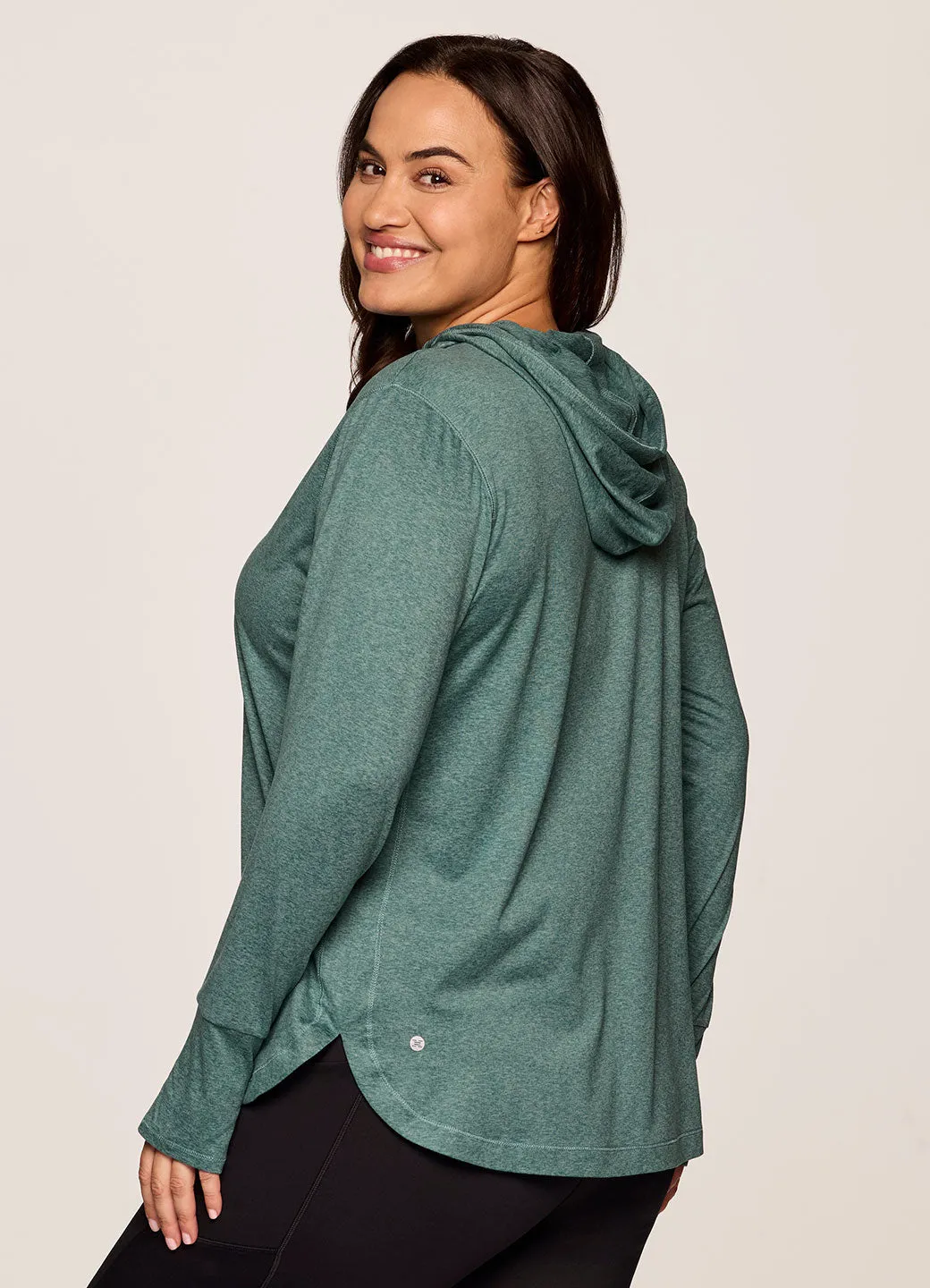 Plus Studio Breathe Super Soft Hoodie Tunic