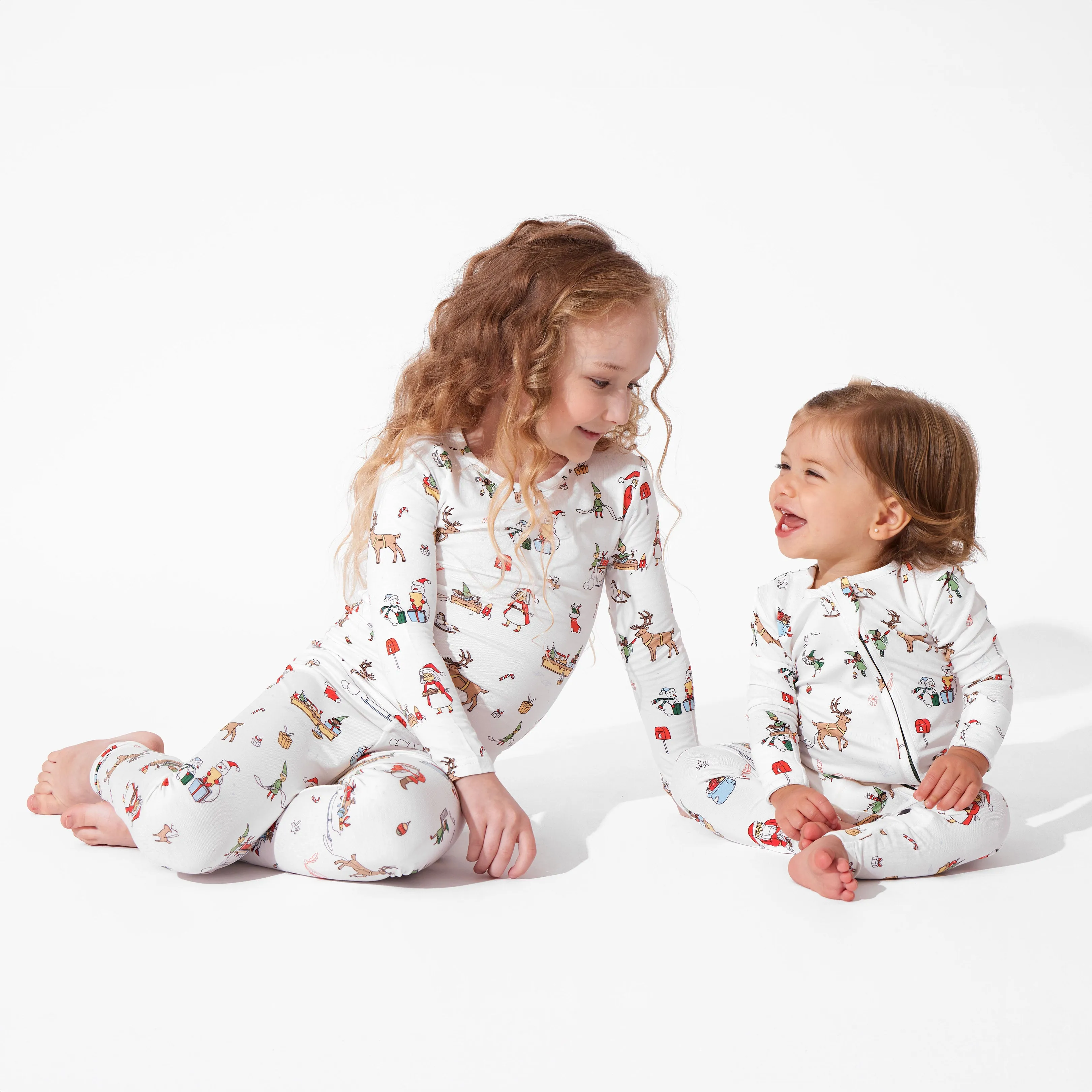 Santa's Workshop Bamboo Kids Pajamas