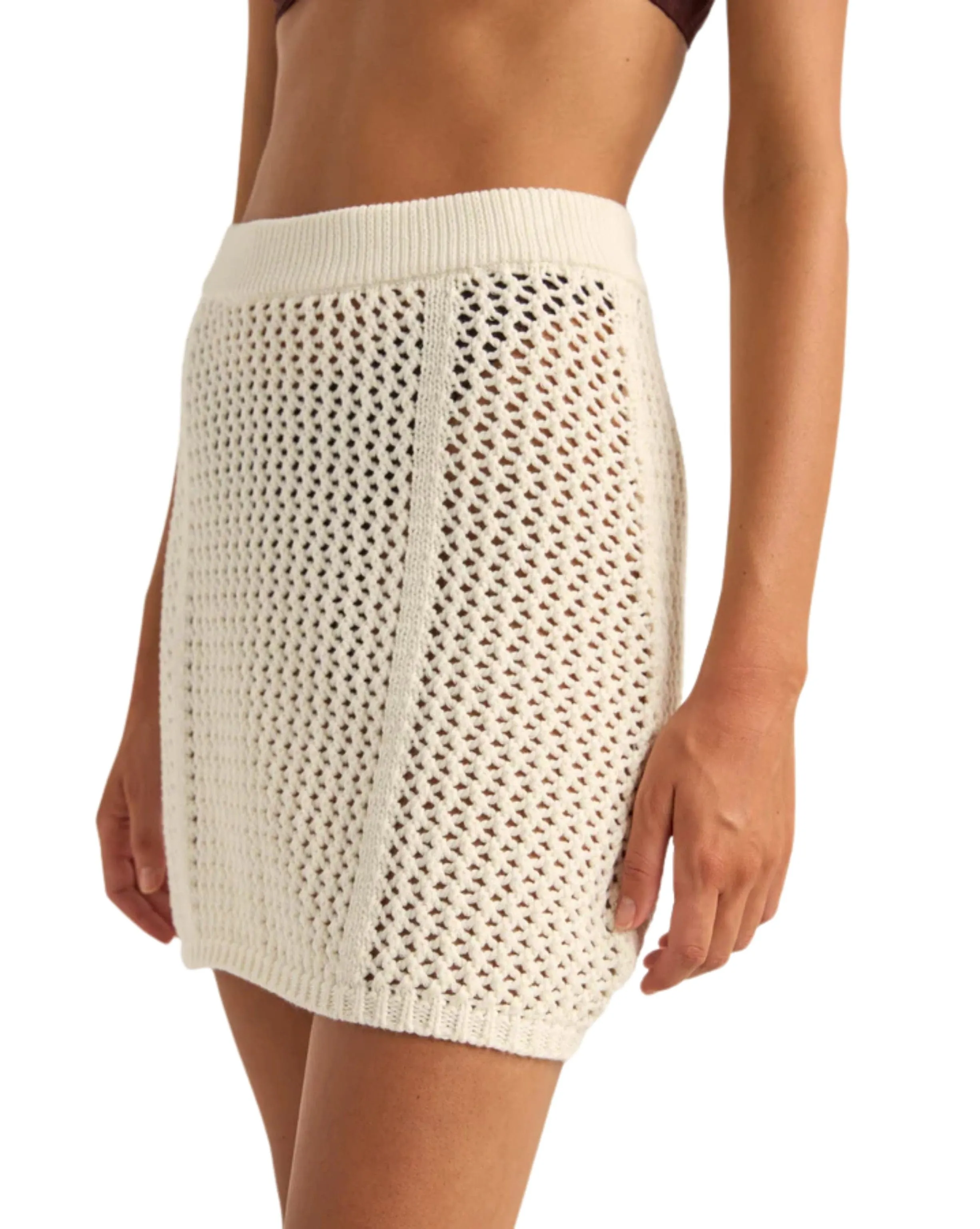 Seashell Knit Mini Skirt