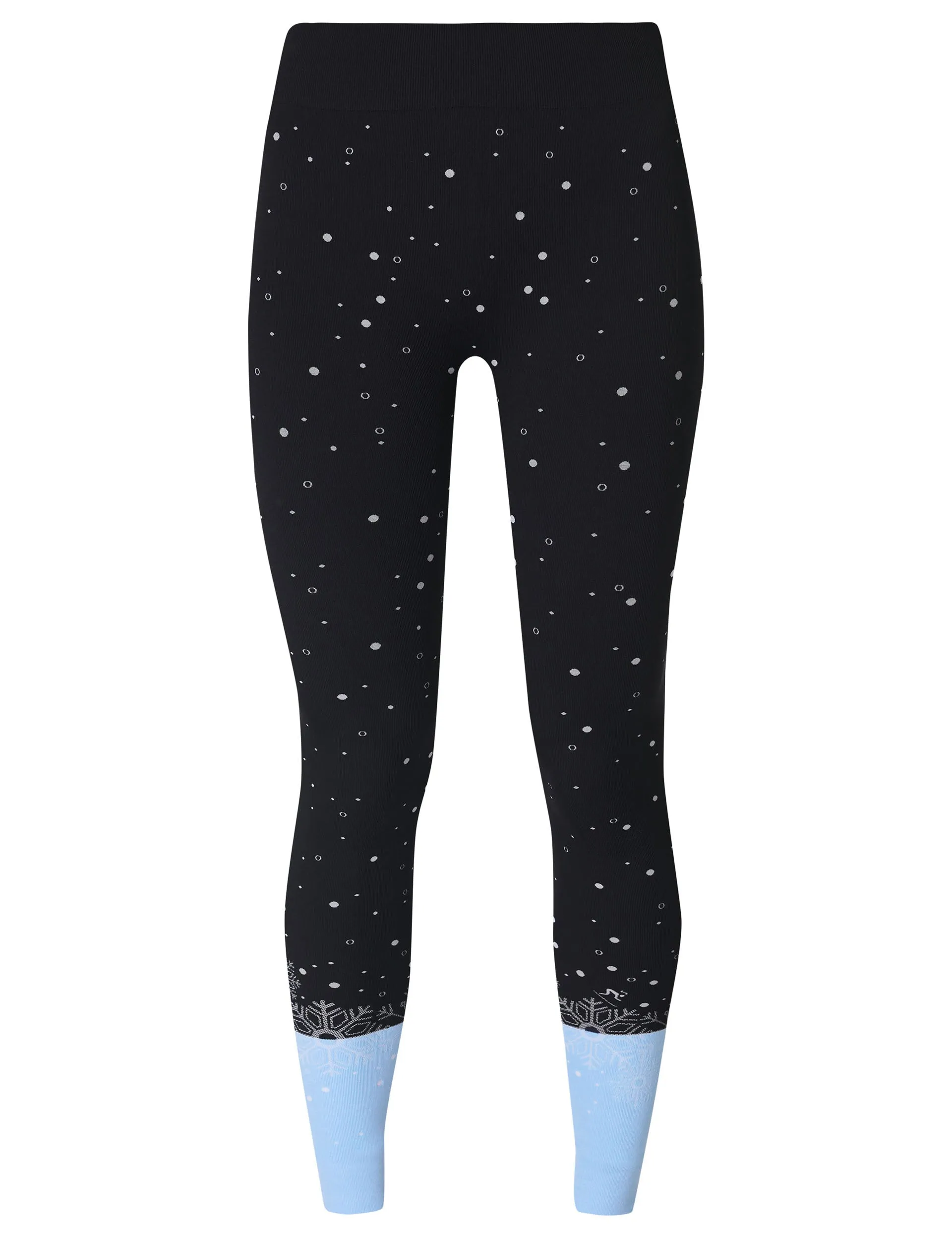 Snowflake Base Layer Legging - Blue Snowflake Jacquard