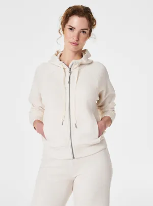 Spanx AirEssentials Full Zip Hoodie - Oatmeal Heather