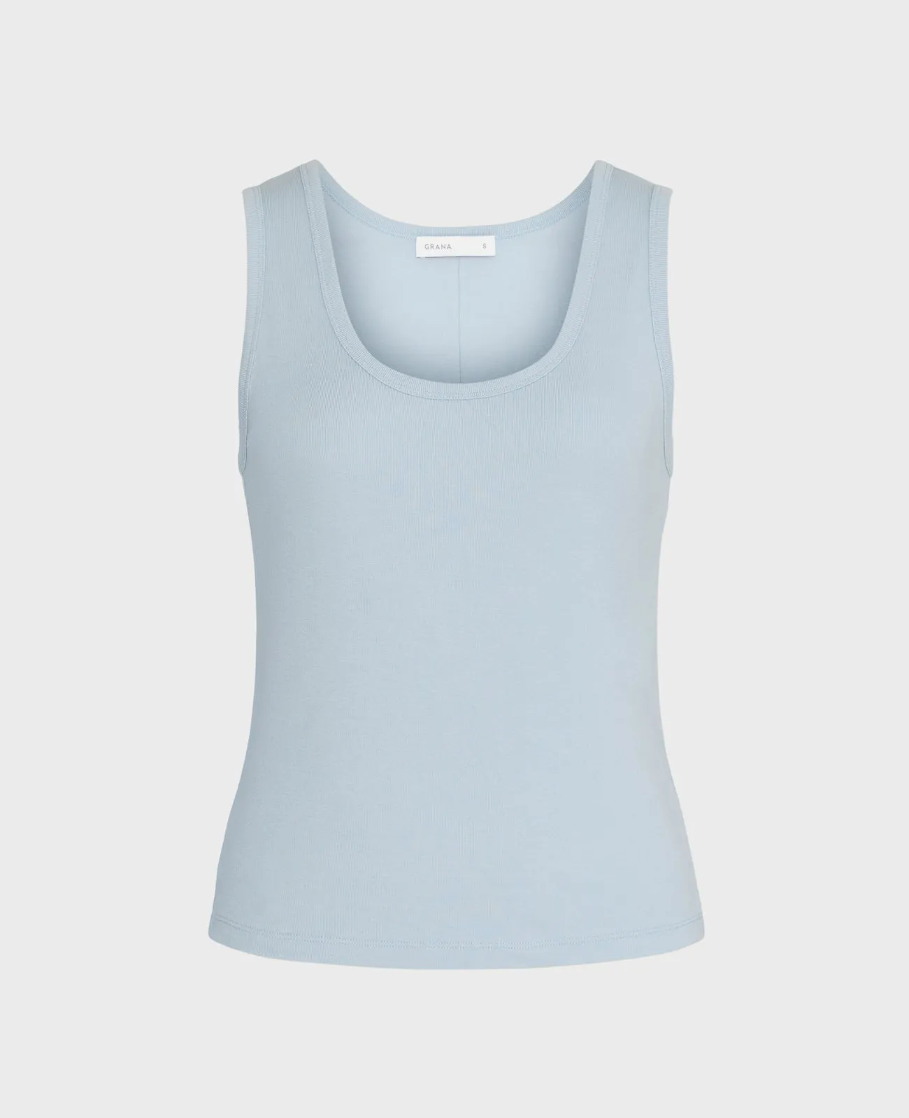 Supima Scoop Neck Ribbed Tank