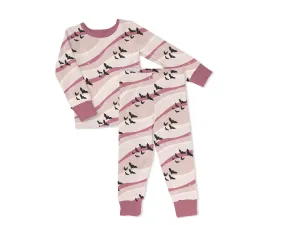 Sweet P Baby Co. 2 Piece PJ Set - Mauve Bats