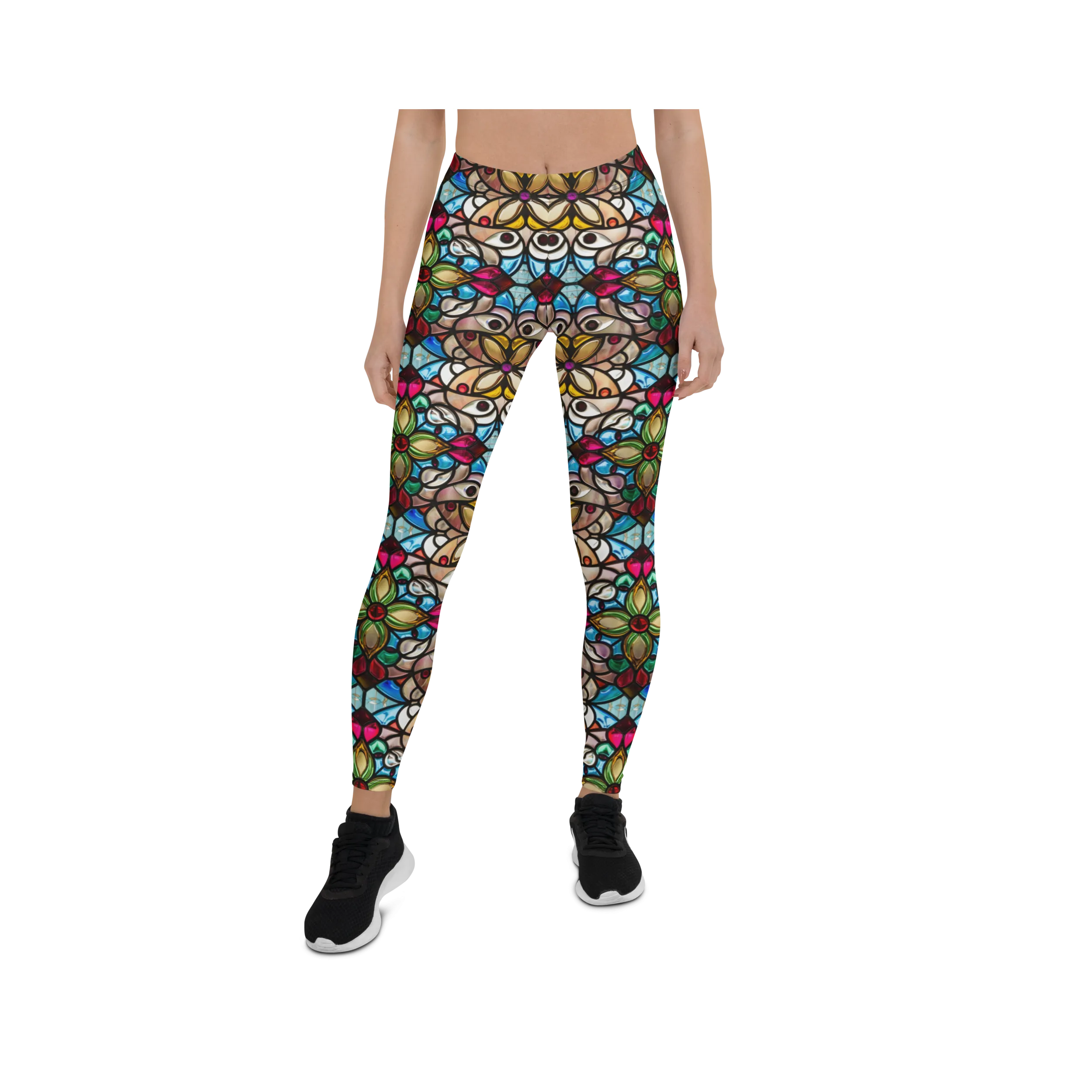 Vintage Stained Glass Leggings