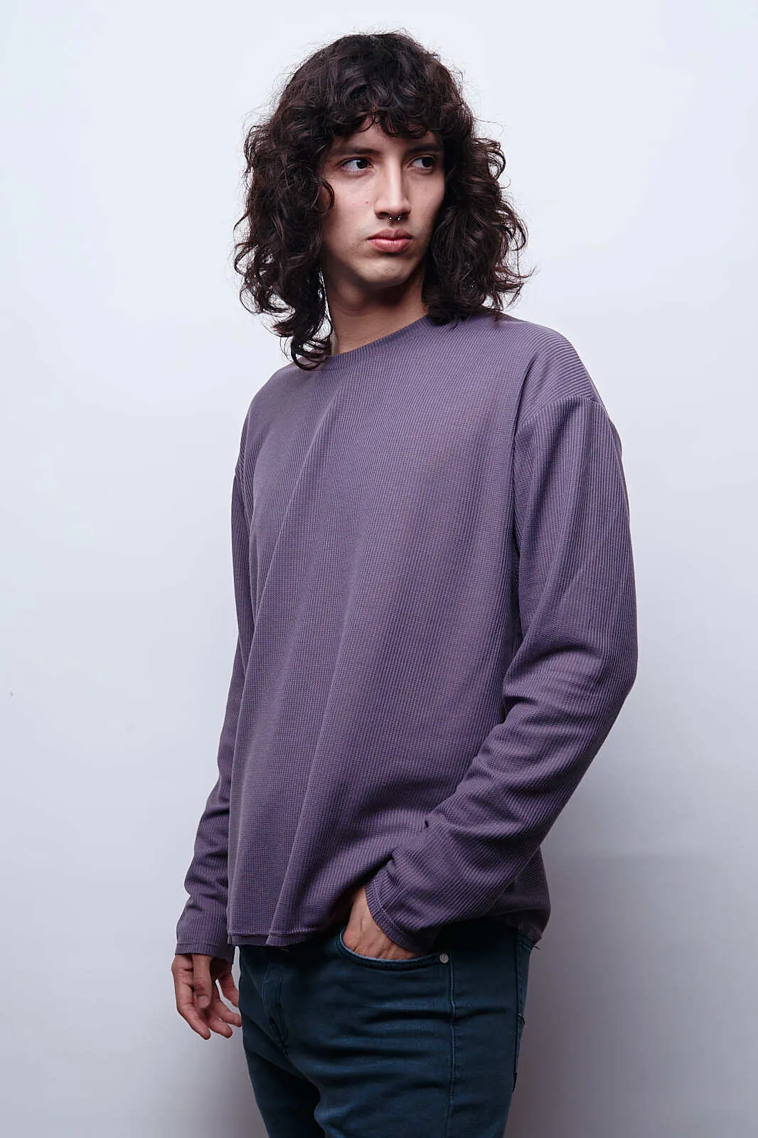 Waffer Essential Long Sleeve Tee - Uva