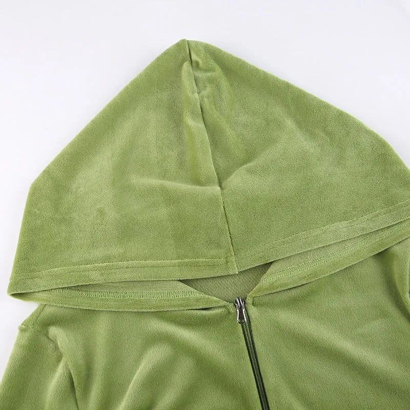 Y2K Soft Zipped Hoodie